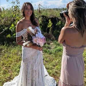 Boho wedding dress